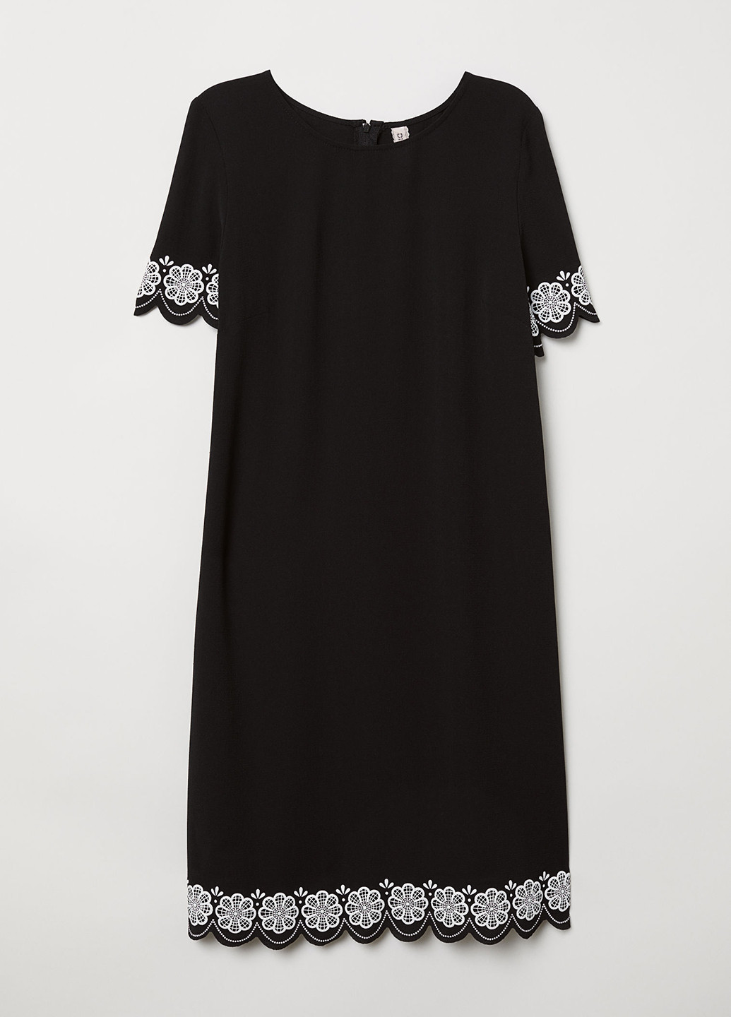Чорна кежуал плаття, сукня H&M з орнаментом
