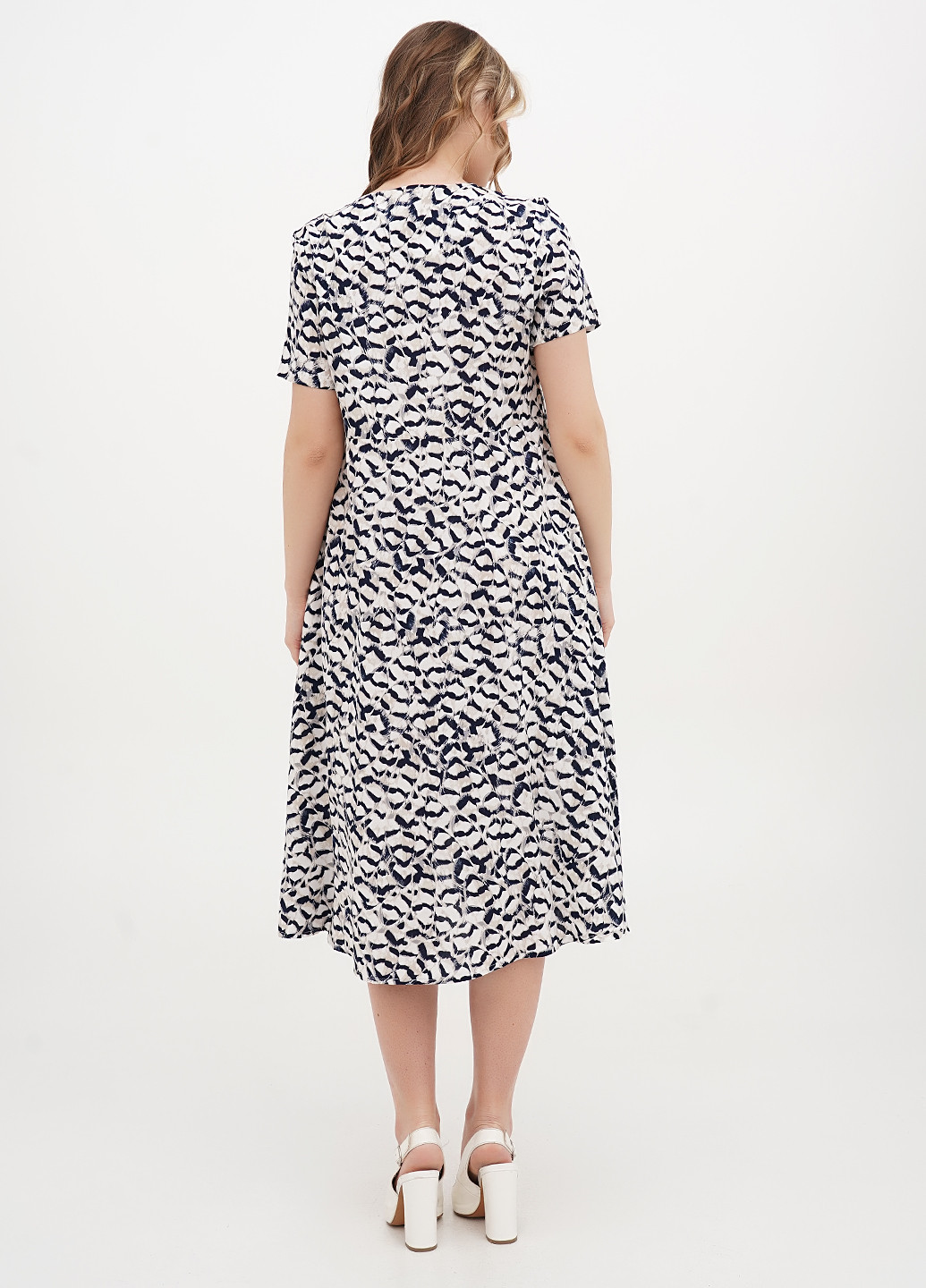 Комбінована кежуал сукня сукня-сорочка Juliet deluxe з абстрактним візерунком