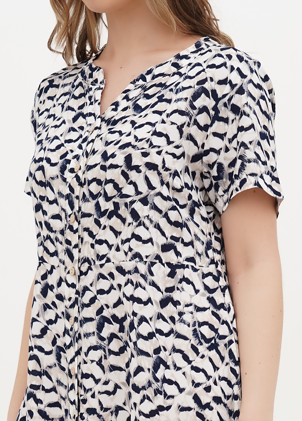 Комбінована кежуал сукня сукня-сорочка Juliet deluxe з абстрактним візерунком