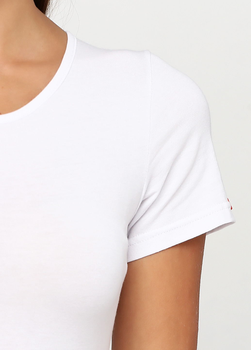 Белая всесезон футболка с коротким рукавом LANS