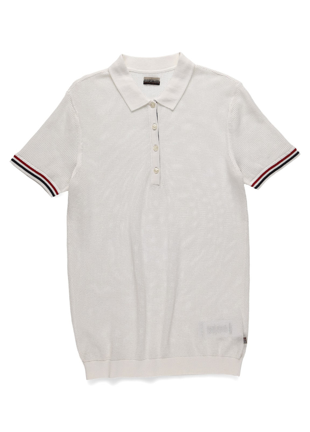 Белая футболка-поло для мужчин Napapijri однотонная