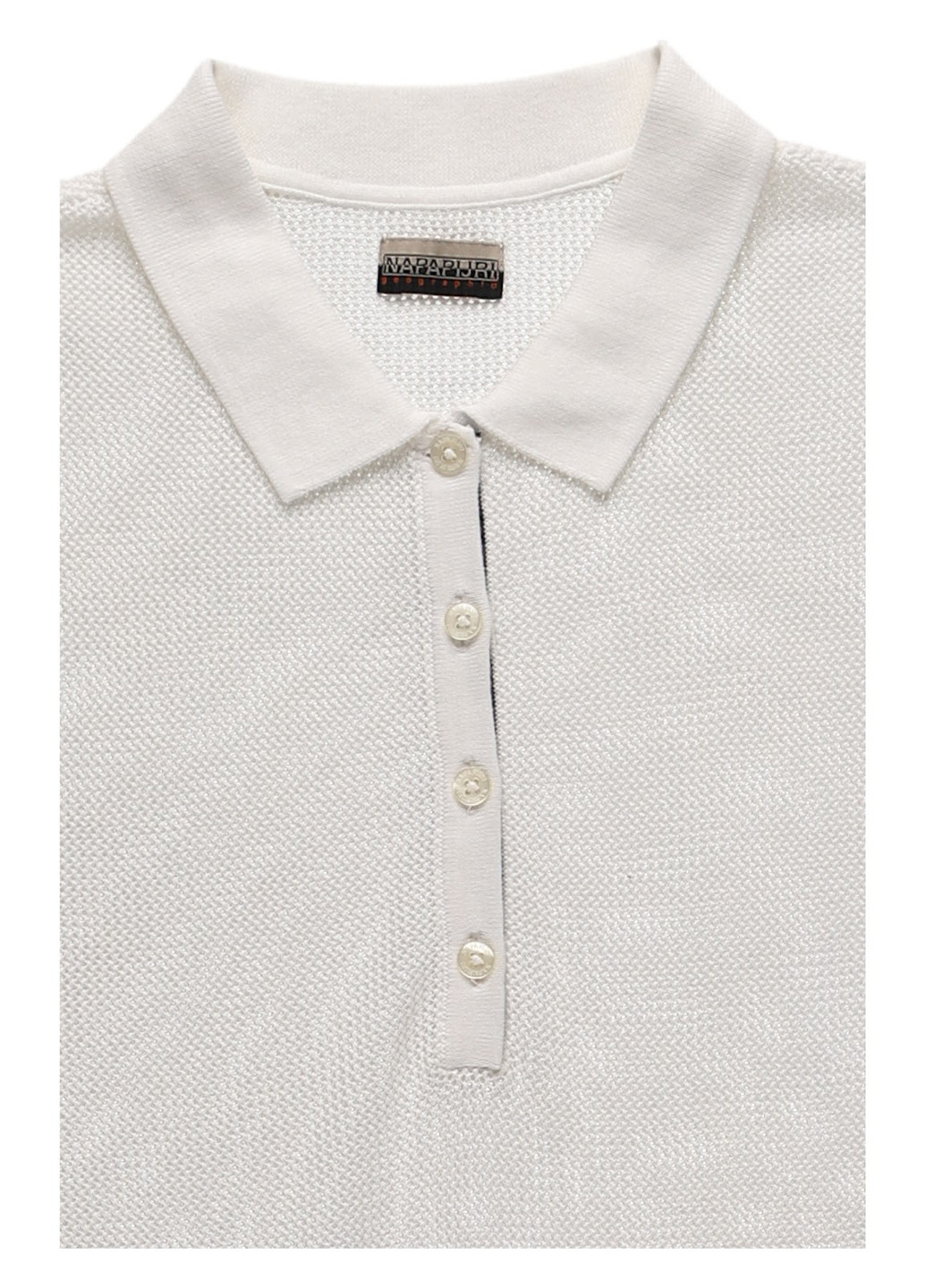 Белая футболка-поло для мужчин Napapijri однотонная