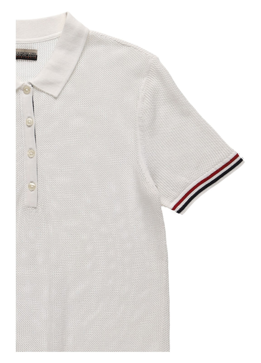 Белая футболка-поло для мужчин Napapijri однотонная