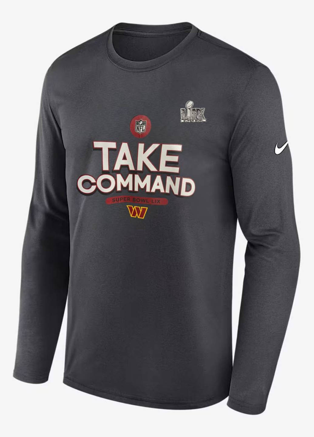 Лонгслів Nike напис сірий кежуали, спортивні бавовна, трикотаж