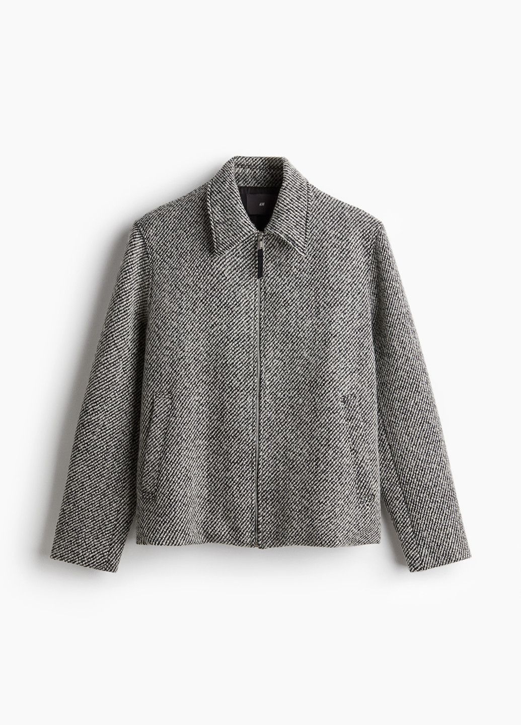 Черно-белая демисезонная куртка H&M