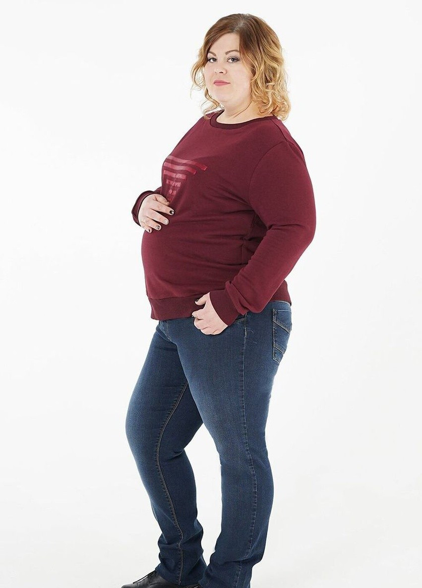 Джинсы для беременных, будущих мам баталы To Be - (228254855)