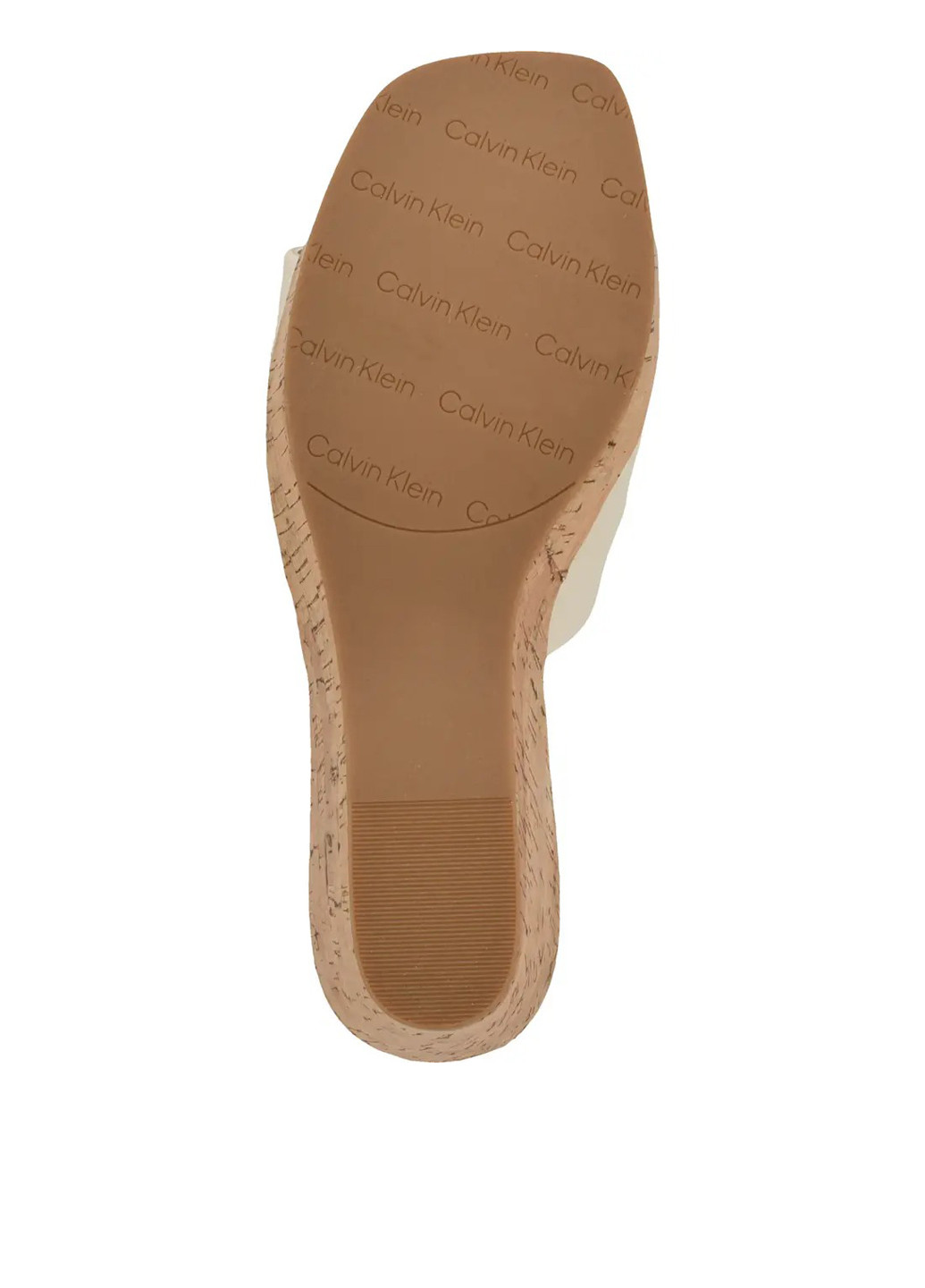 Молочные шлепанцы Calvin Klein плетение