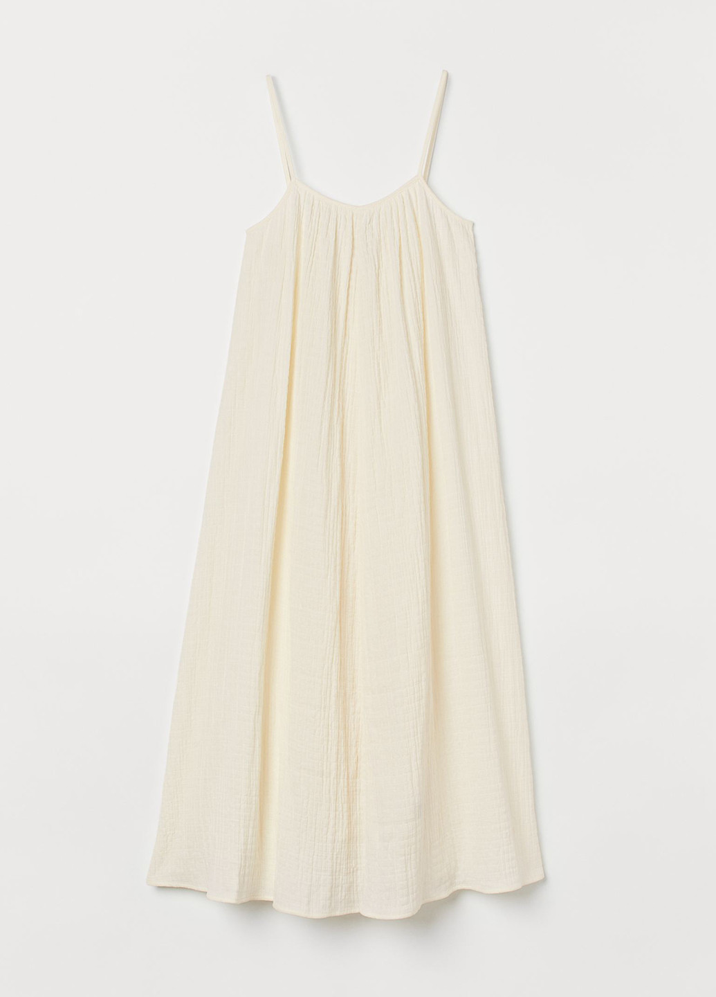 Молочна кежуал сукня а-силует H&M однотонна