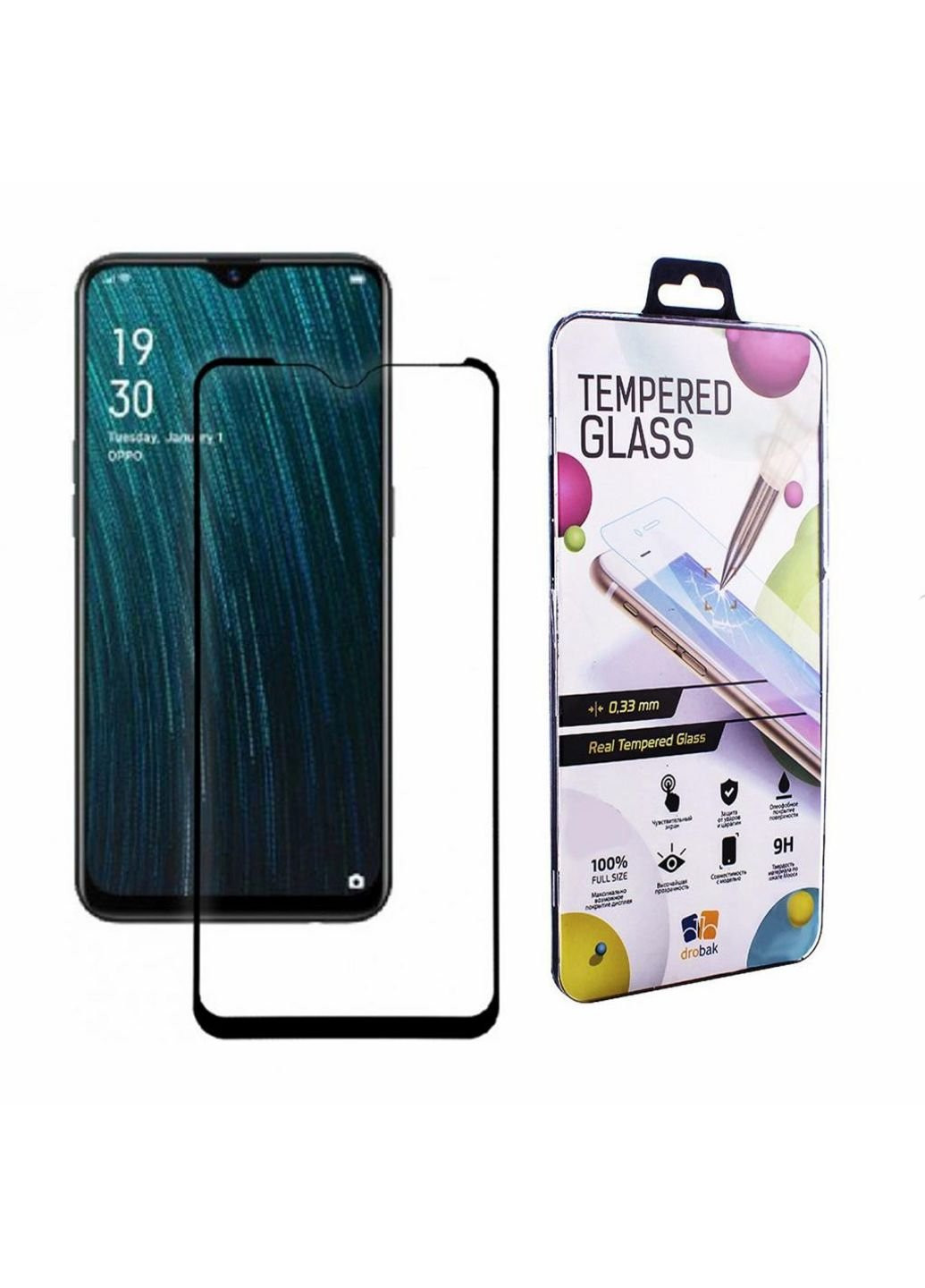 Скло захисне OPPO A5 2020 (454537) Drobak (249599988)