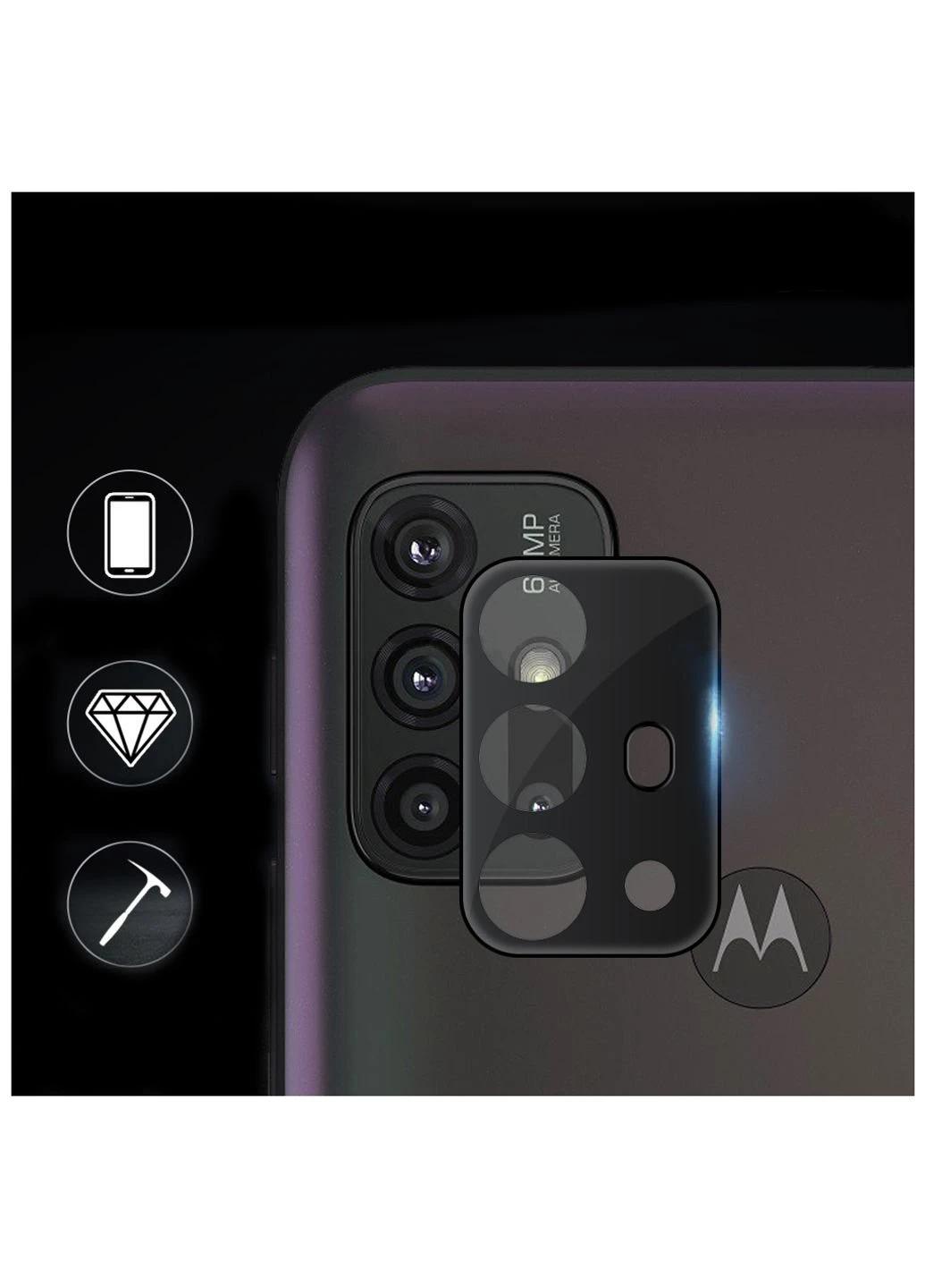 Скло захисне камеры Motorola Moto G10 / G30 (706611) BeCover (252369957)