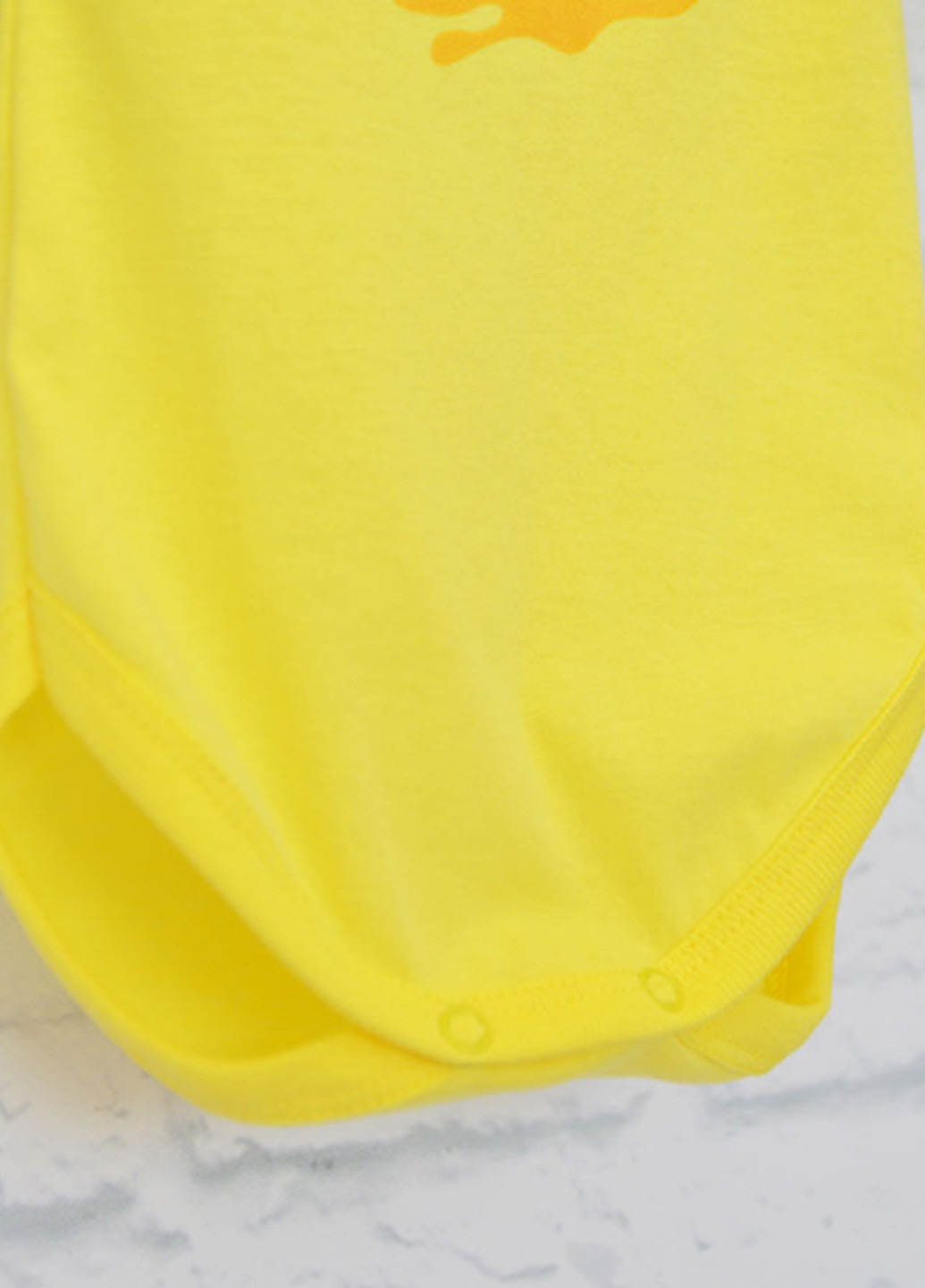 Желтый демисезонный комплект (боди, шорты, повязка) Blanka