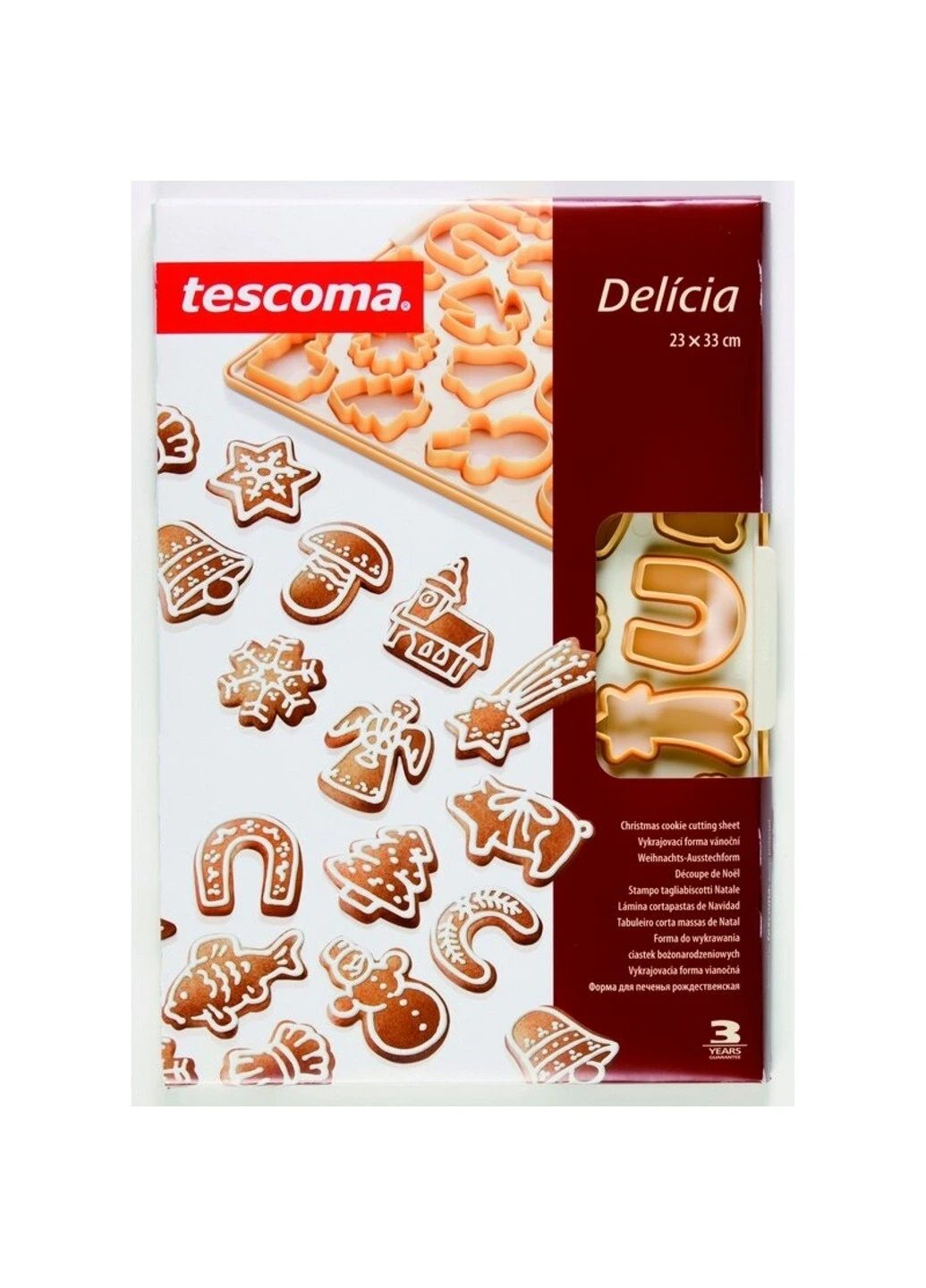 Лист-форма для печенья Delicia 33х23 см рождественская Tescoma (255277467)