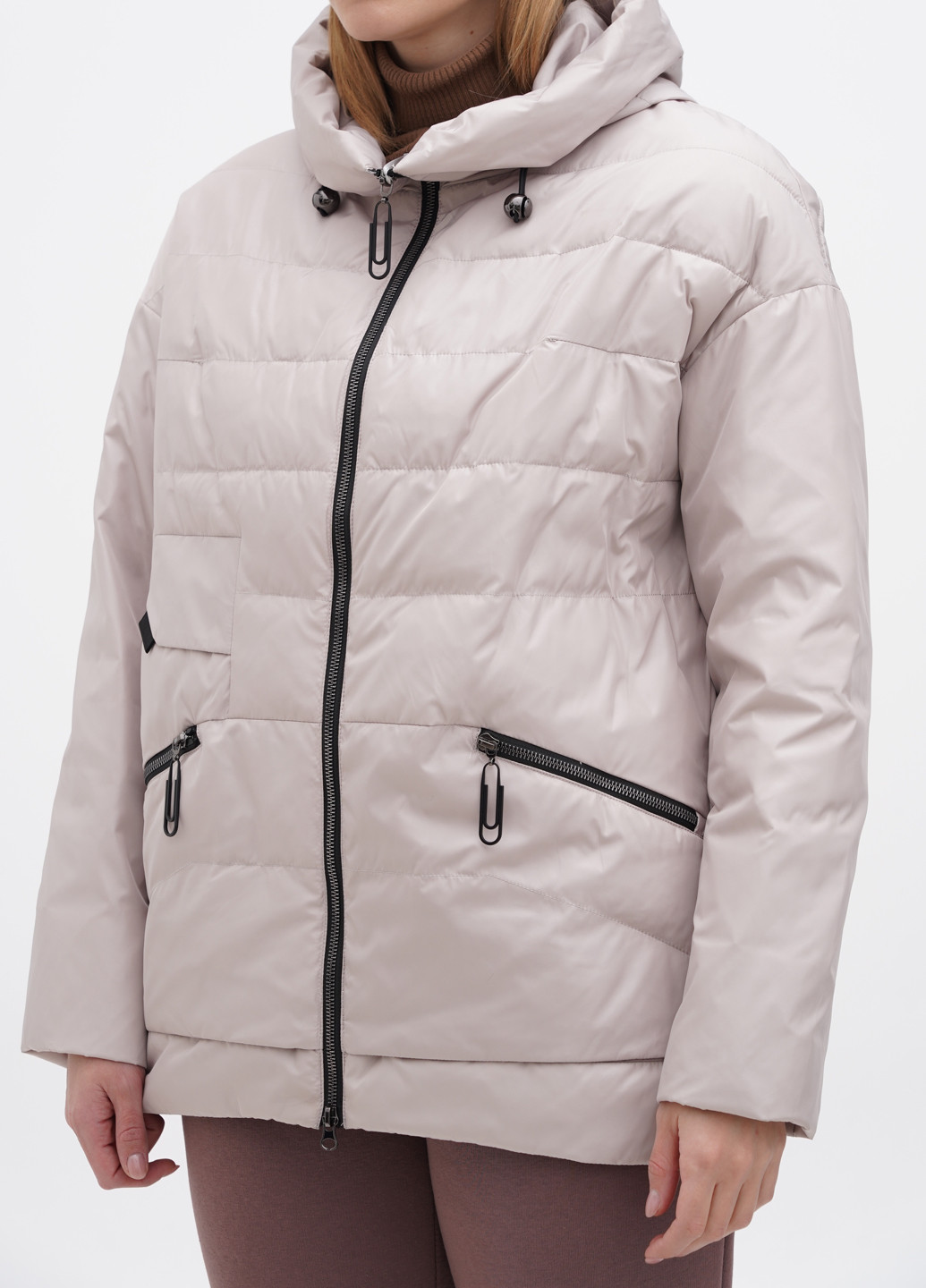 Бежевая демисезонная куртка Meajiateer