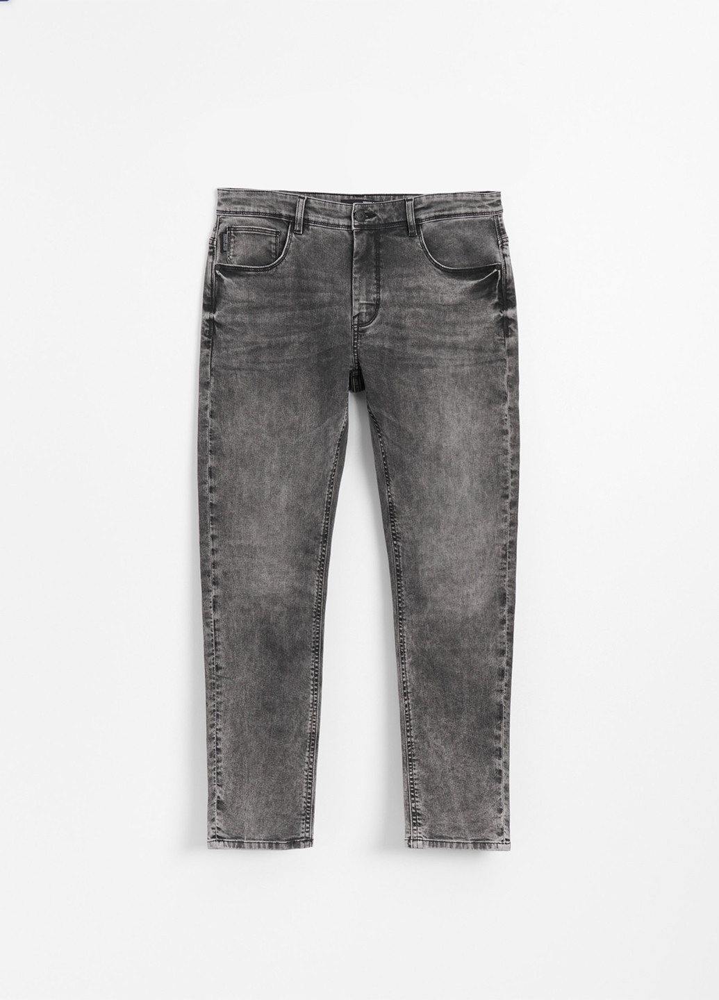 Серые демисезонные слим джинсы House