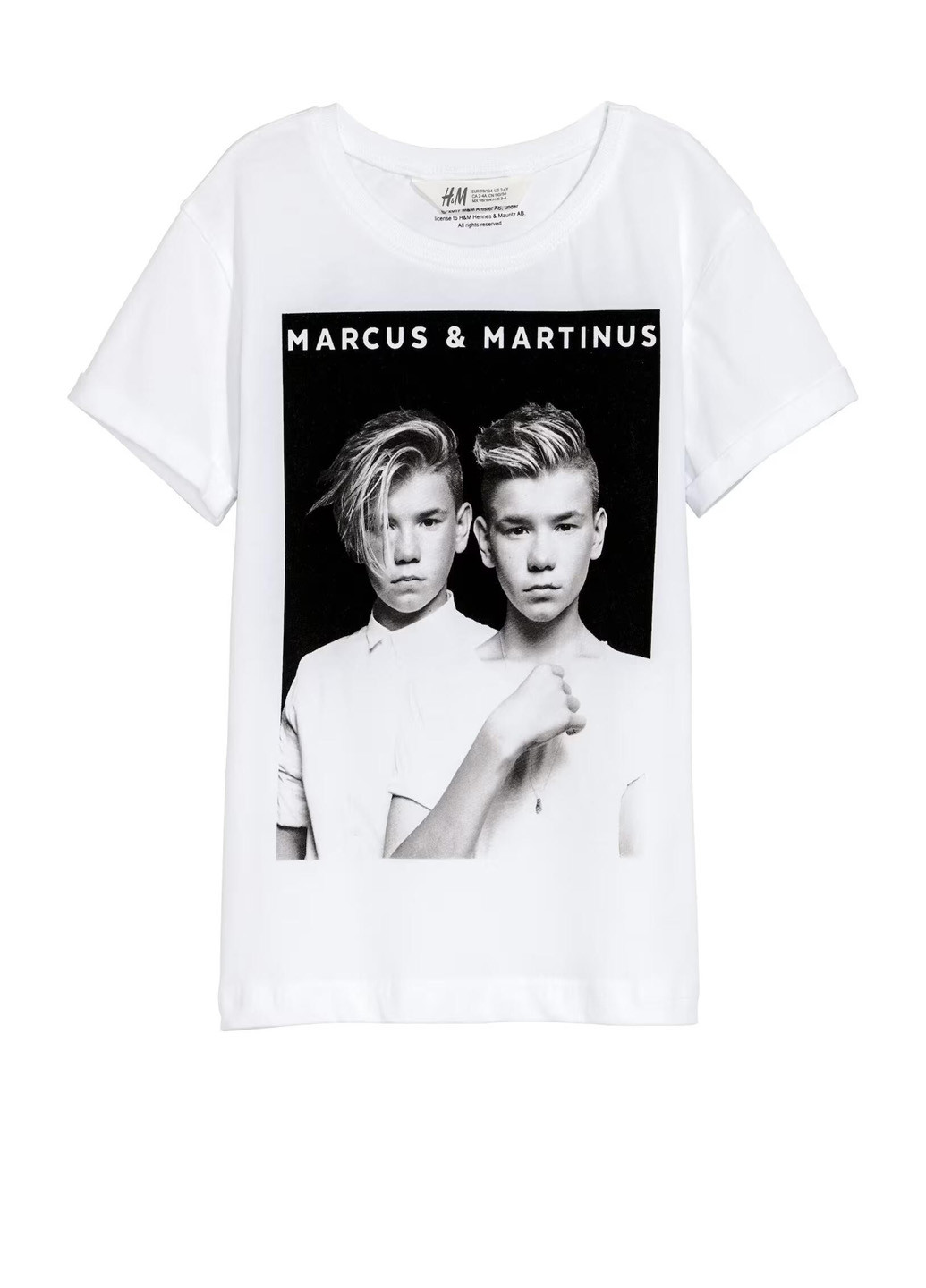 Біла літня футболка H&M