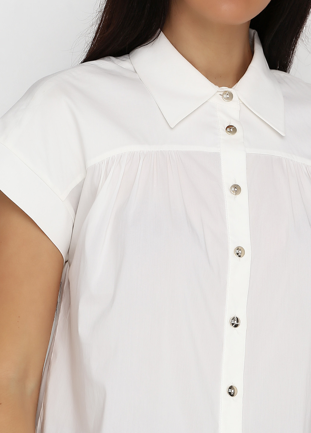 Молочная летняя блуза Sassofono