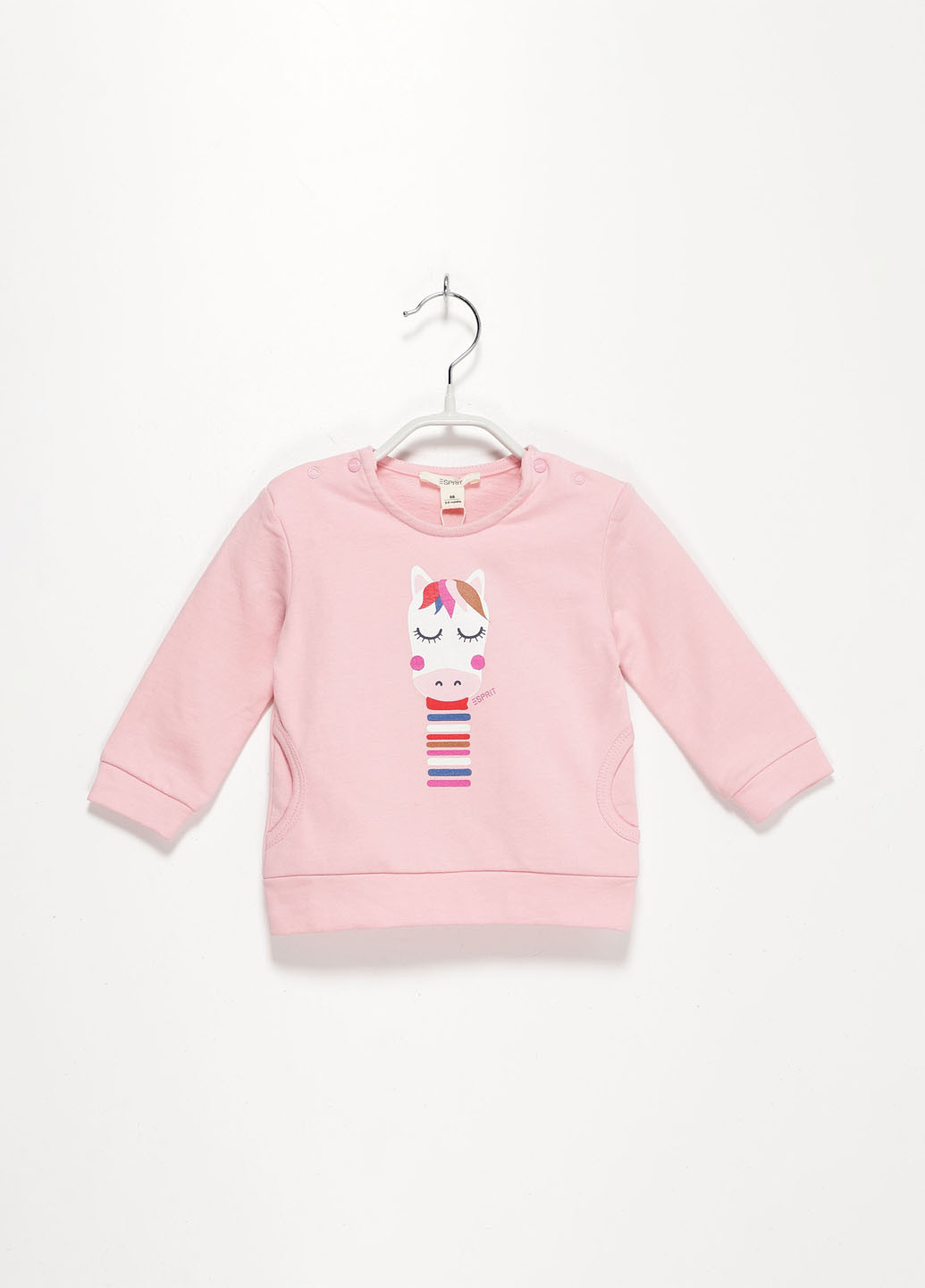 Рожевий світшот Esprit малюнок без декору (329038645)