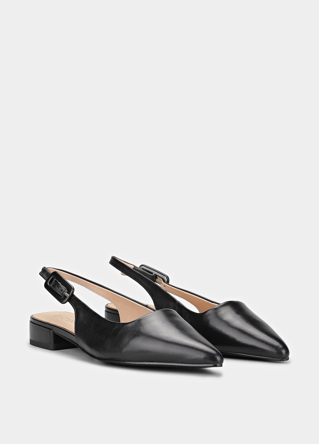 Braska Туфлі слінгбекі чорний з натуральна шкіра, — літо (363353860)