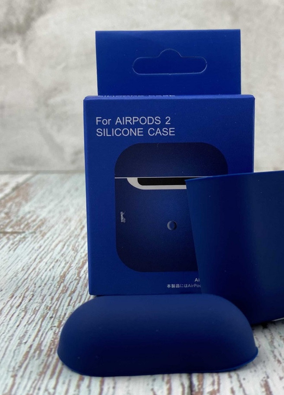 Силиконовый Чехол Для Наушников AirPods 2 Midnight Blue No Brand (254025457)