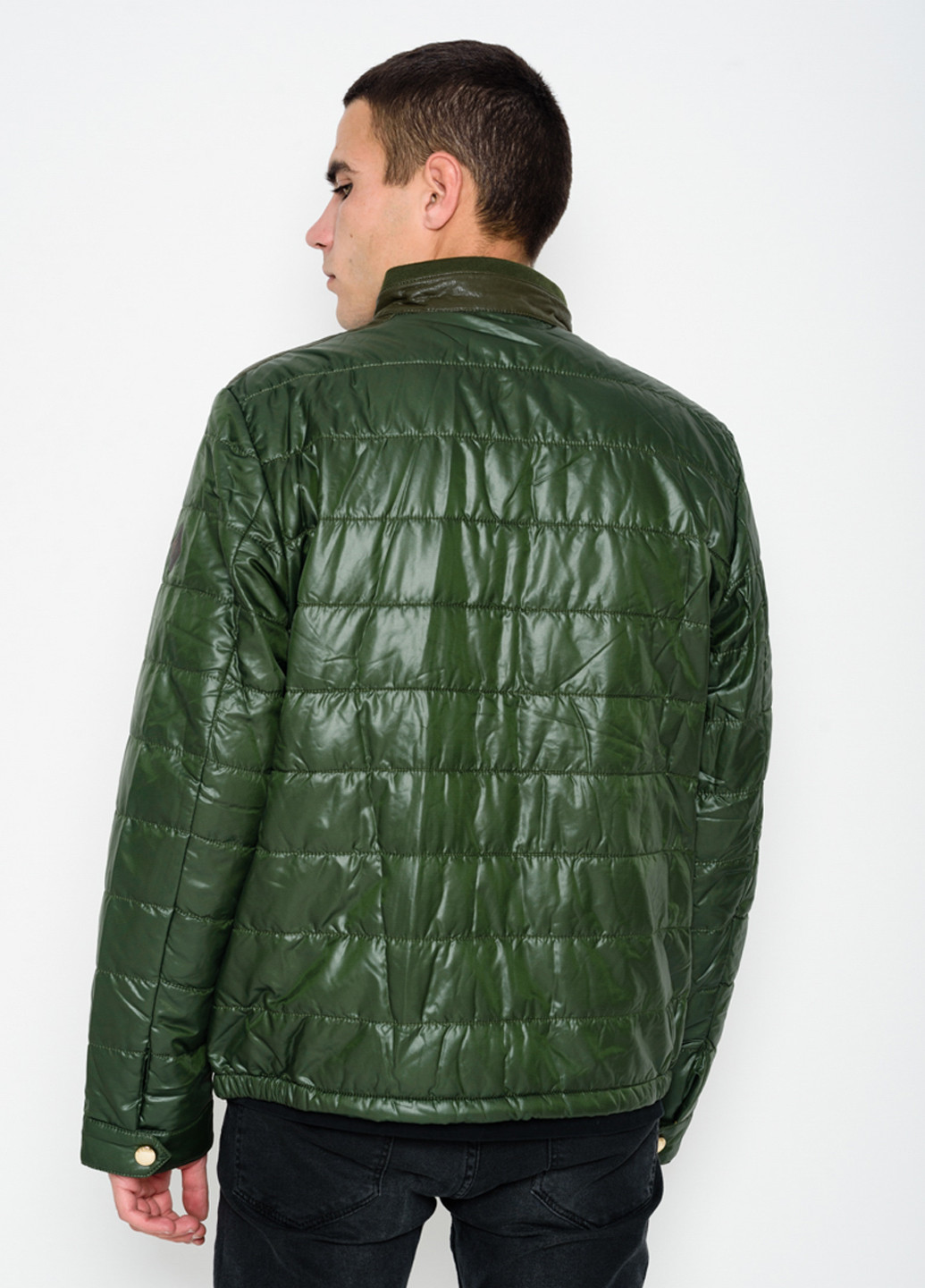 Зеленая демисезонная куртка ISSA PLUS
