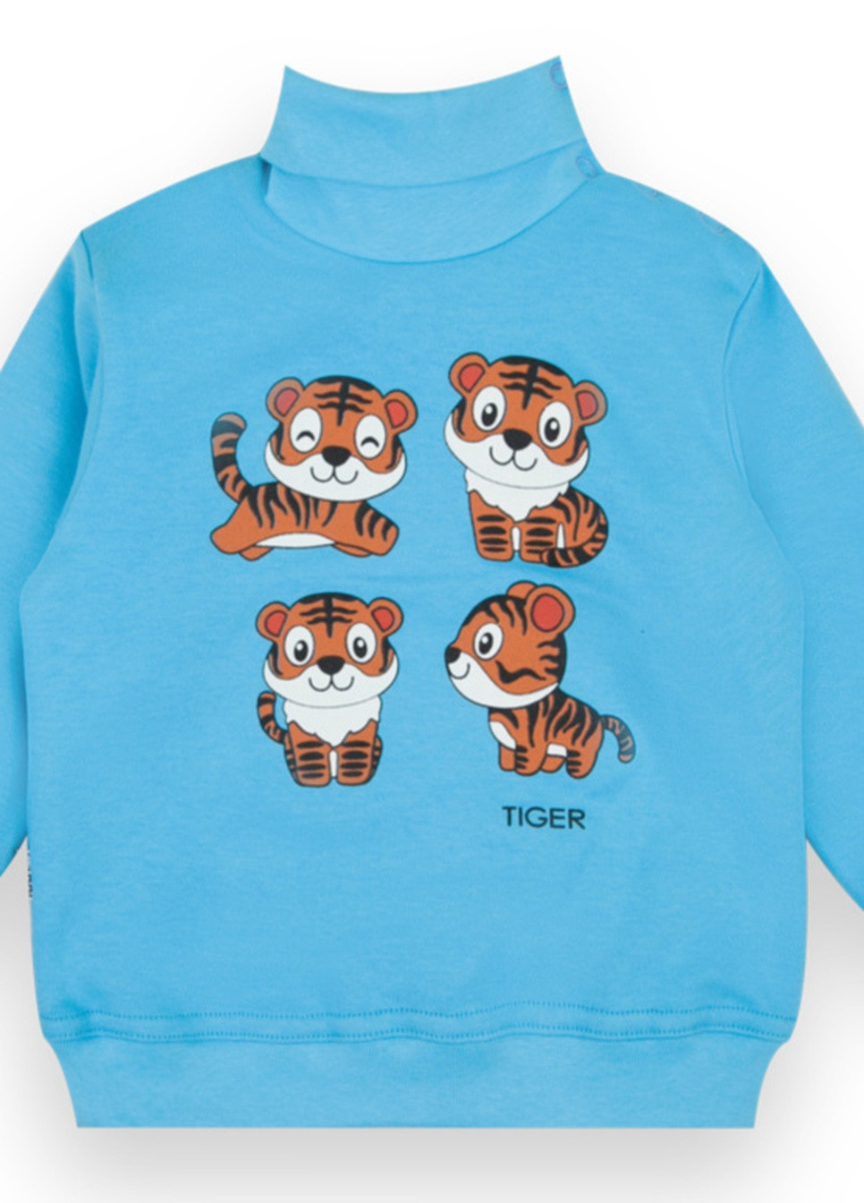 Голубой демисезонный детский свитер для мальчика sv-21-45-1 *tiger* Габби