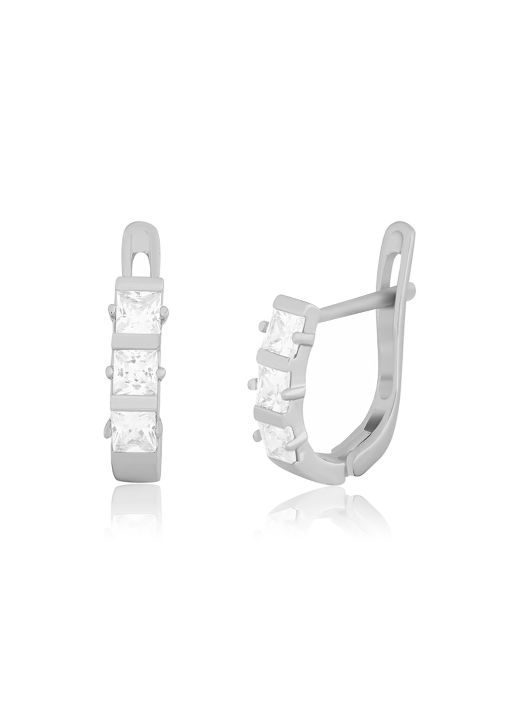 Срібні сережки з фіанітами с2ф / 343 Silvex925 (201169531)