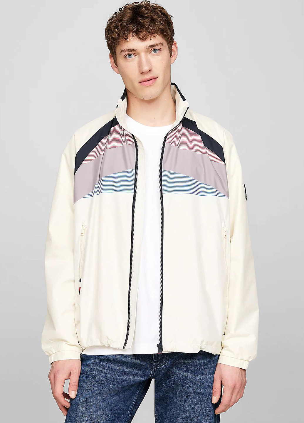 Кремовая демисезонная куртка Tommy Hilfiger