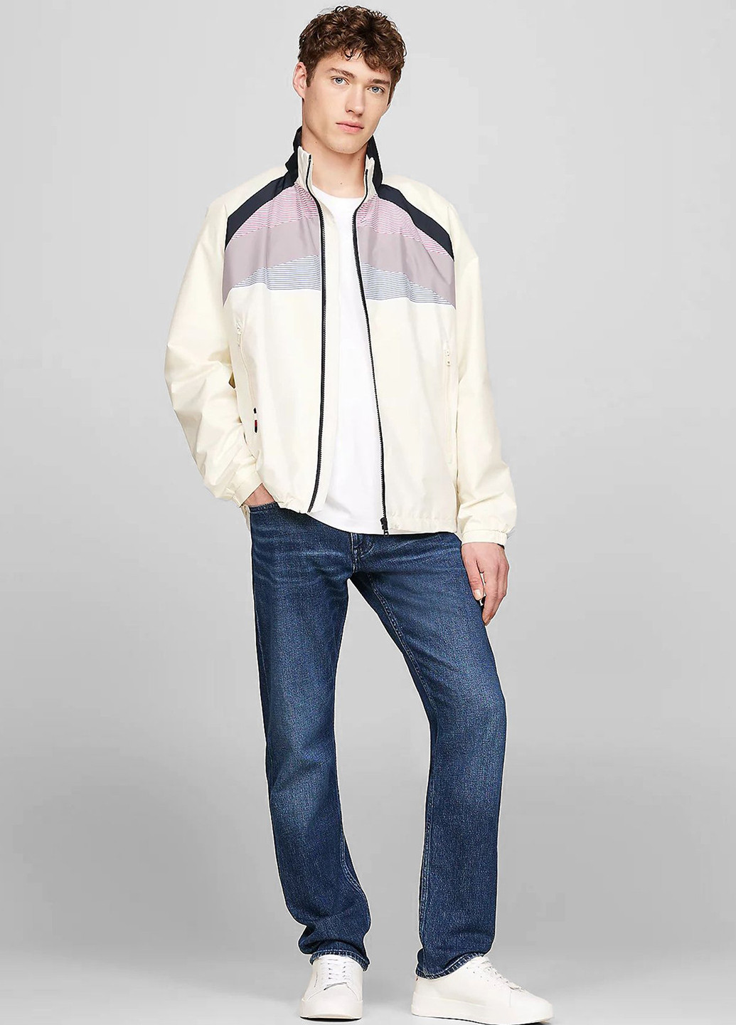 Кремовая демисезонная куртка Tommy Hilfiger