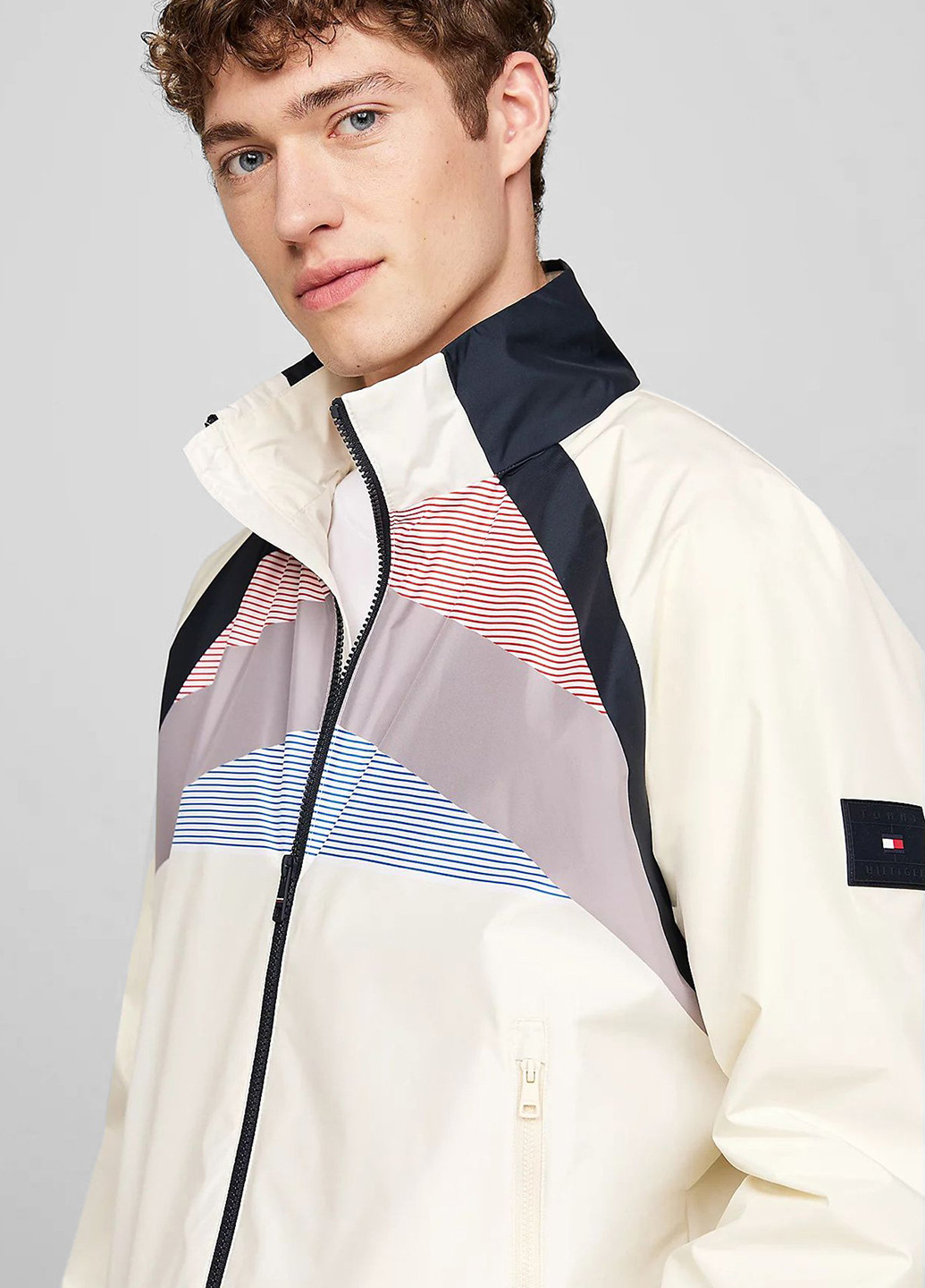 Кремовая демисезонная куртка Tommy Hilfiger