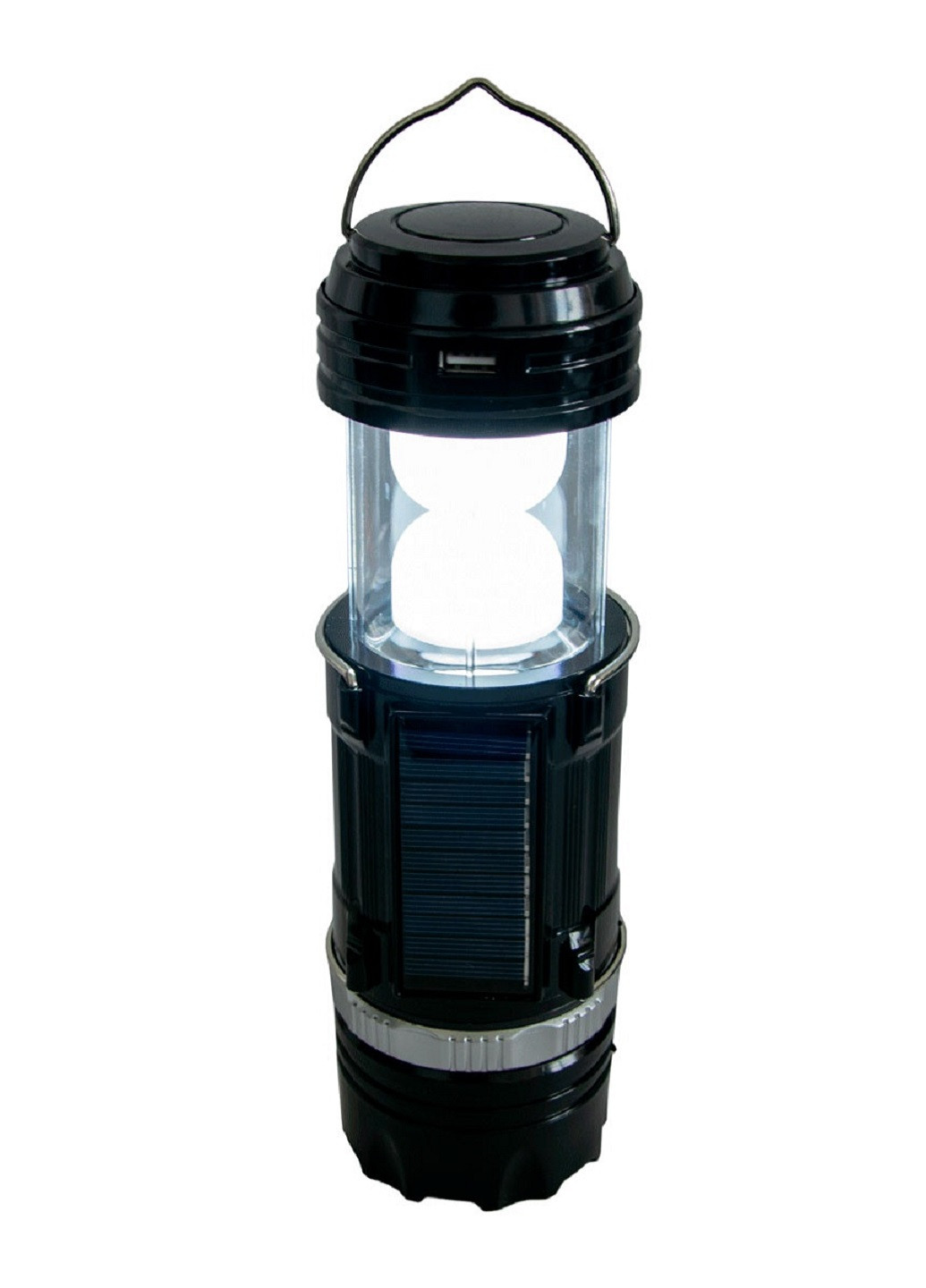 Ліхтарик ліхтар туристичний кемпінговий акумулятор з сонячною панеллю в намет (30364-Нов) Francesco Marconi (252825451)