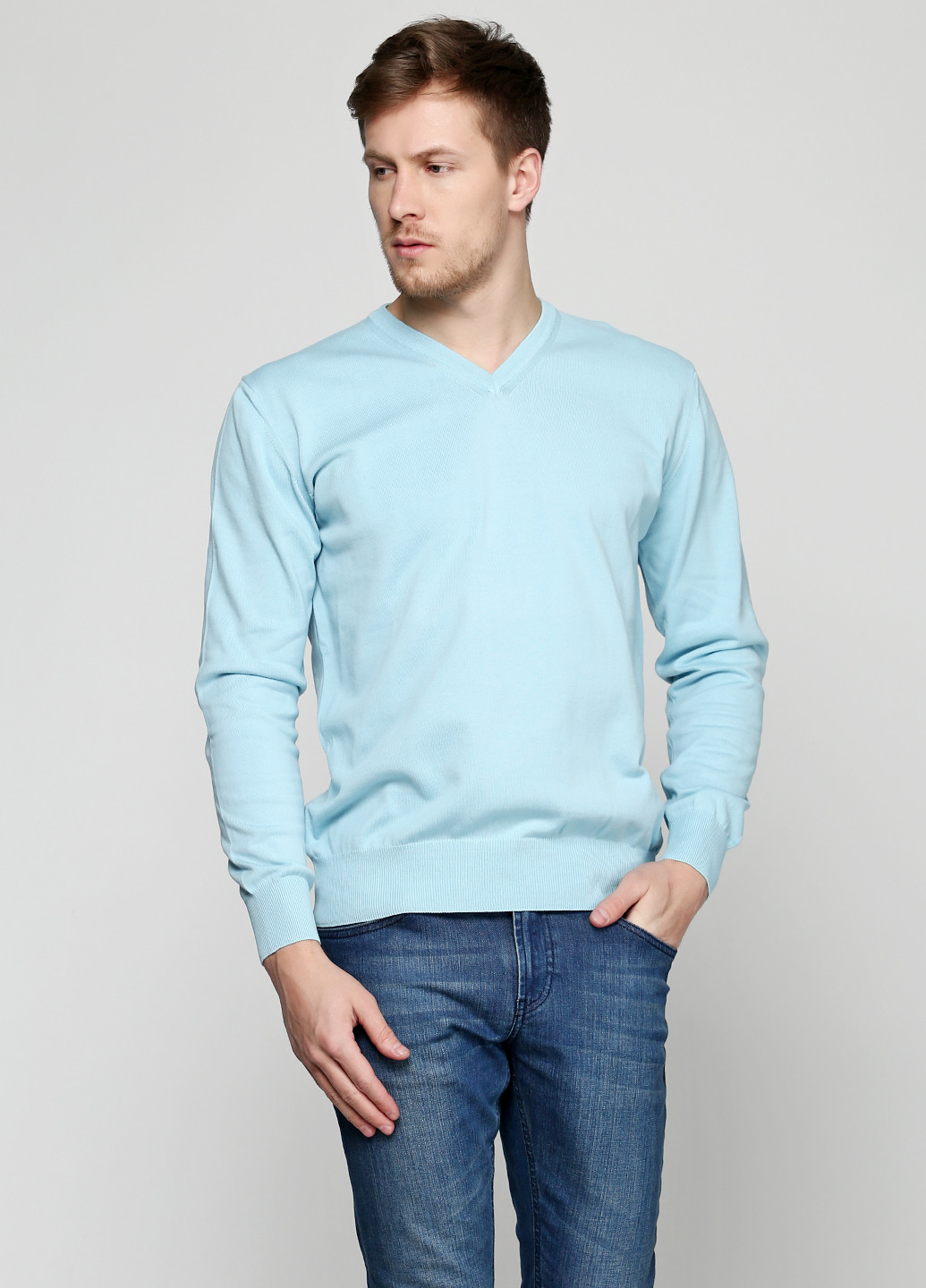 Блакитний демісезонний пуловер пуловер Barbieri