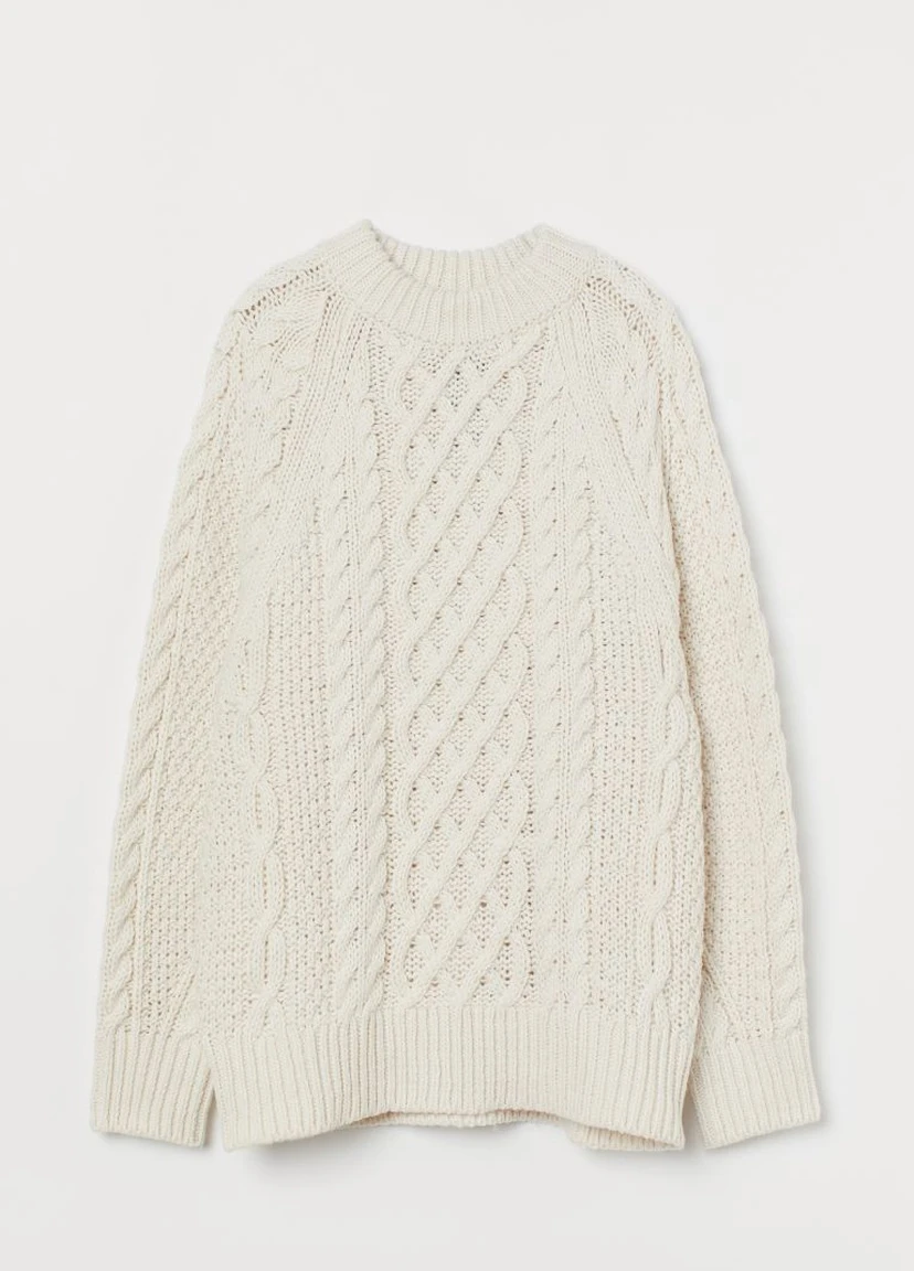 Джемпер в'язки косицами H&M (243649092)