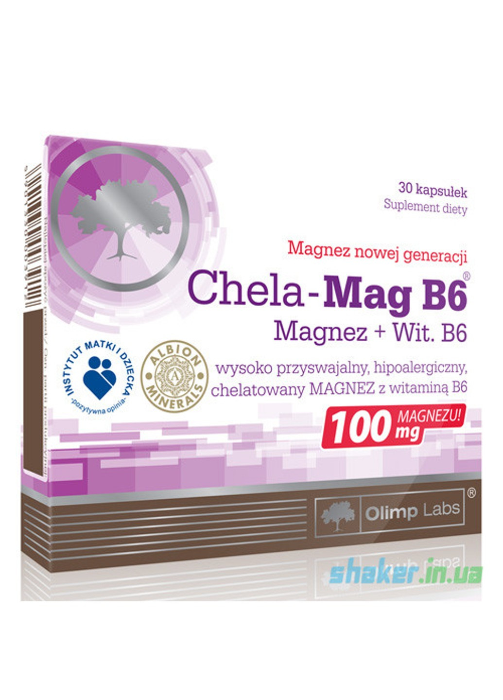 Магній Б6 Chela-Mag B6 (30 капс) олімп Olimp (255408637)