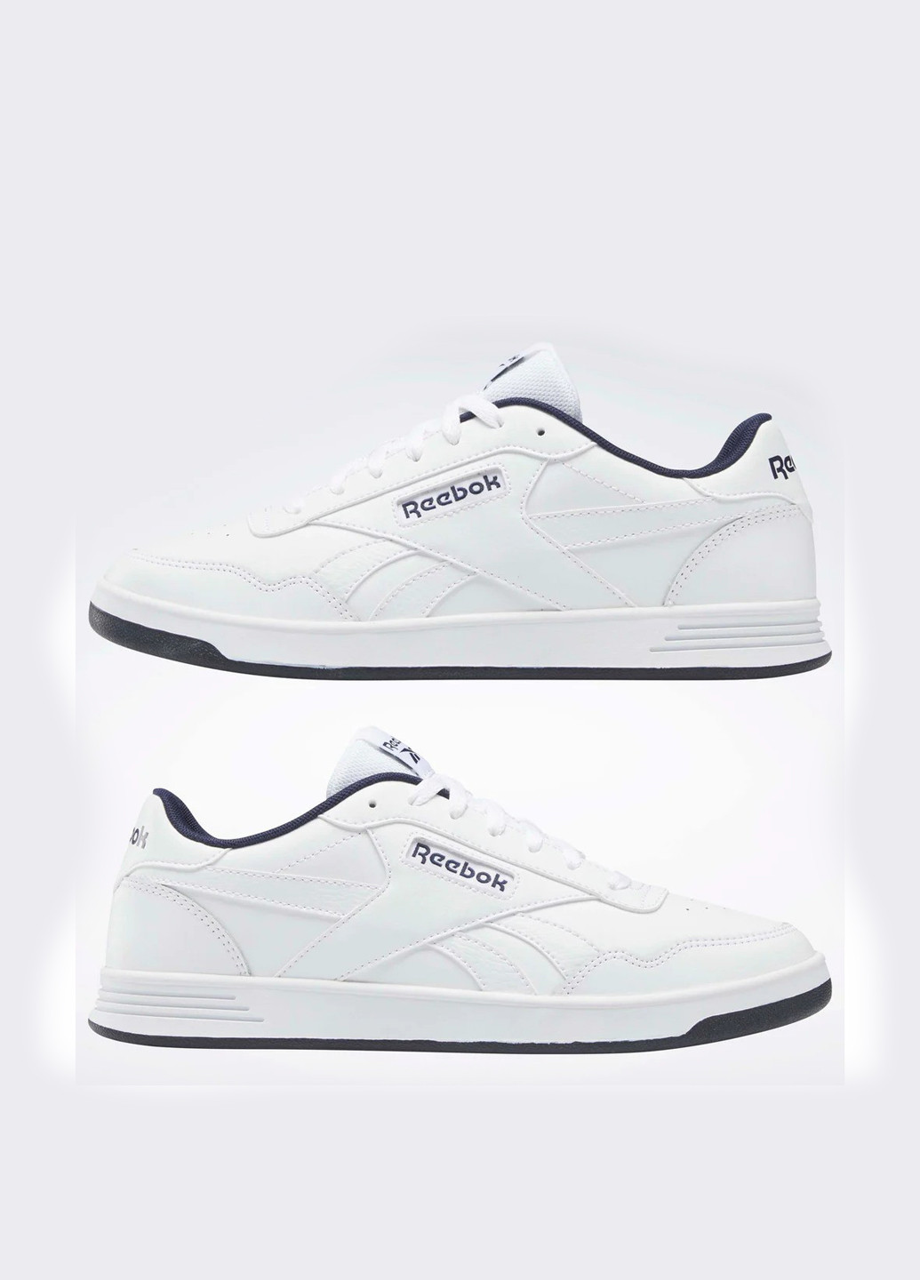 Белые демисезонные кроссовки Reebok