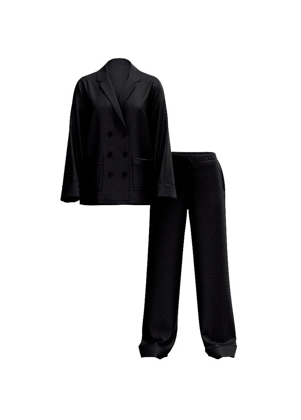 Чорна всесезон піжама (сорочка, штани) сорочка + брюки Victoria's Secret