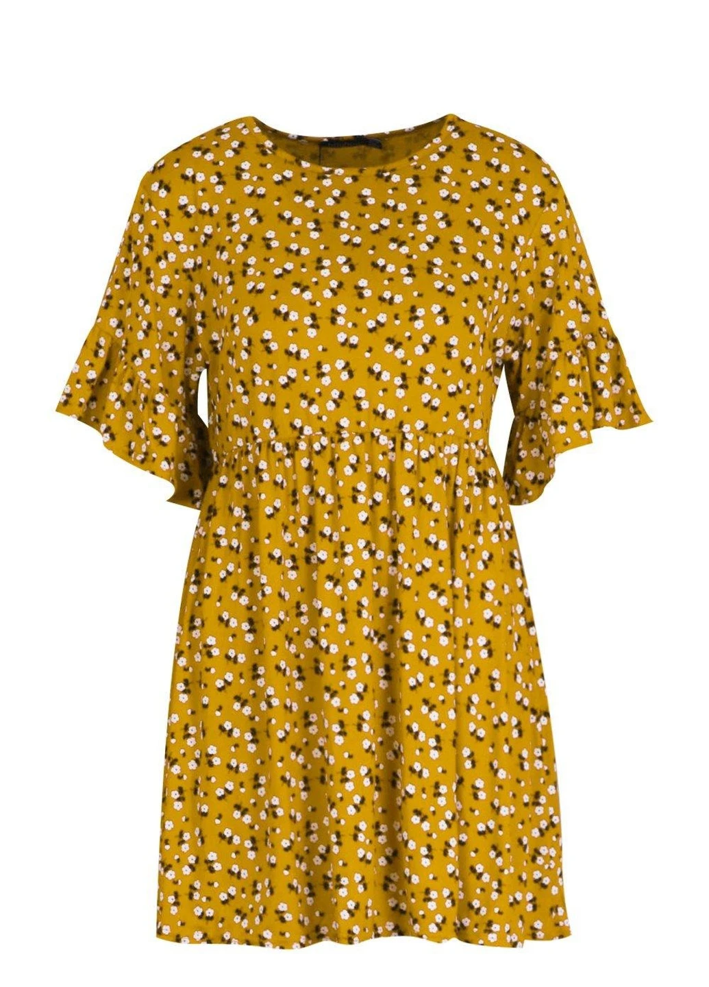 Желтое платье Boohoo