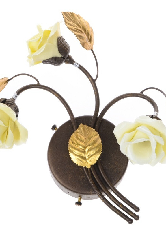 Бра галогенне настінне накладне білі троянди флористика BKL-198W/3 Brille (253894595)