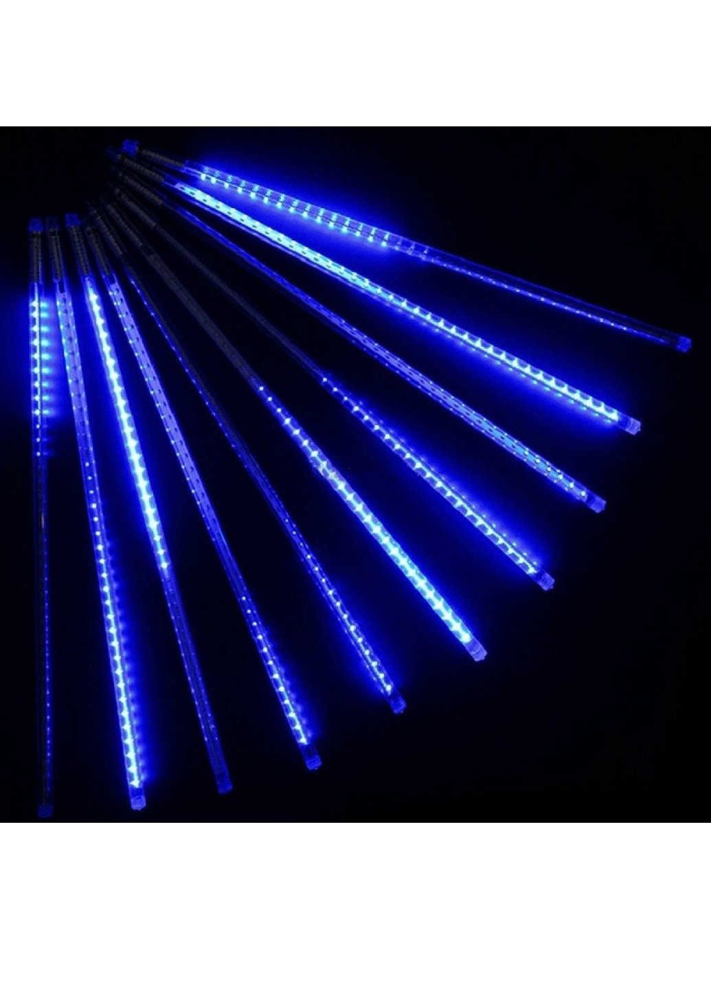 Гірлянда падаючий сніг метеоритний дощ 30 см 8 шт (453535342-Т) Синій Francesco Marconi (249946478)