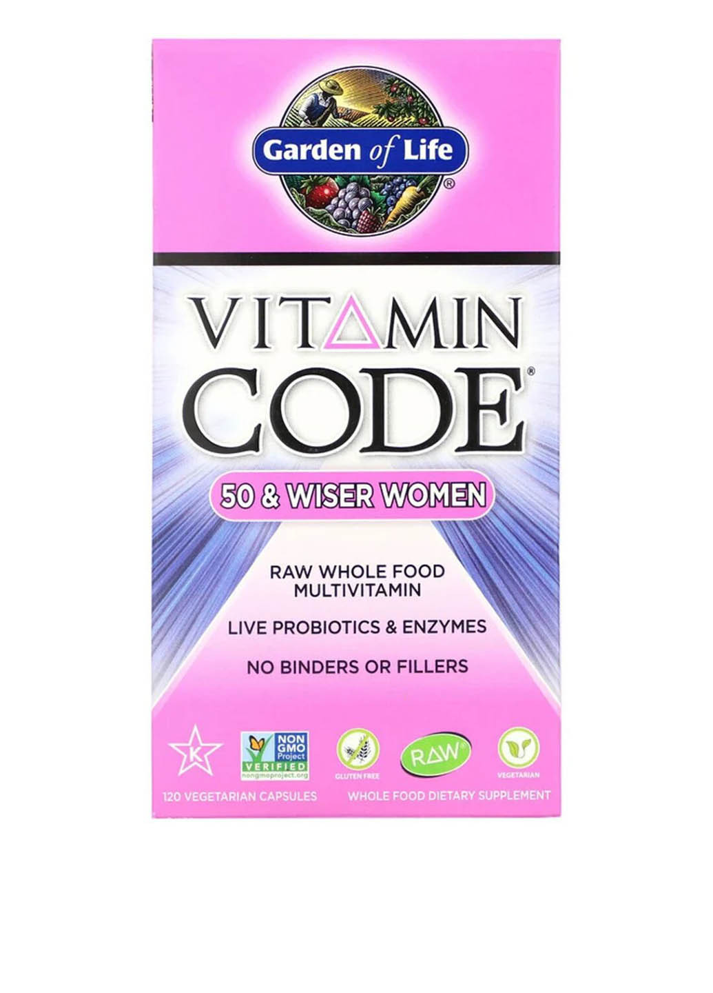Мультивитамины для женщин 50+ (120 капсул) Garden of Life (251206303)