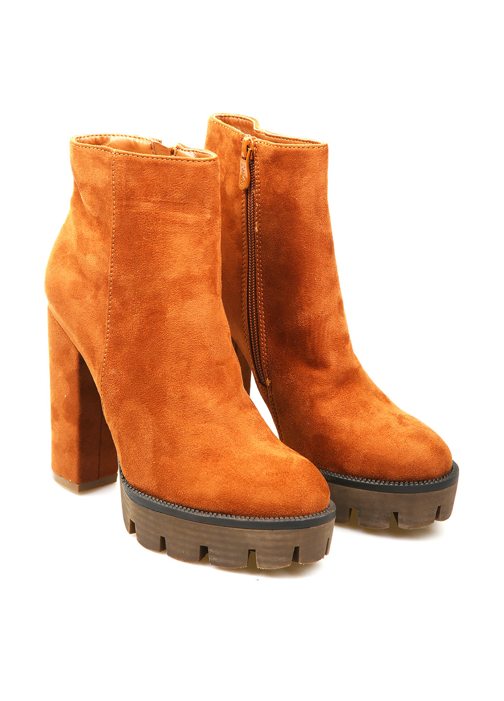 Осенние ботинки No Brand без декора из искусственной замши