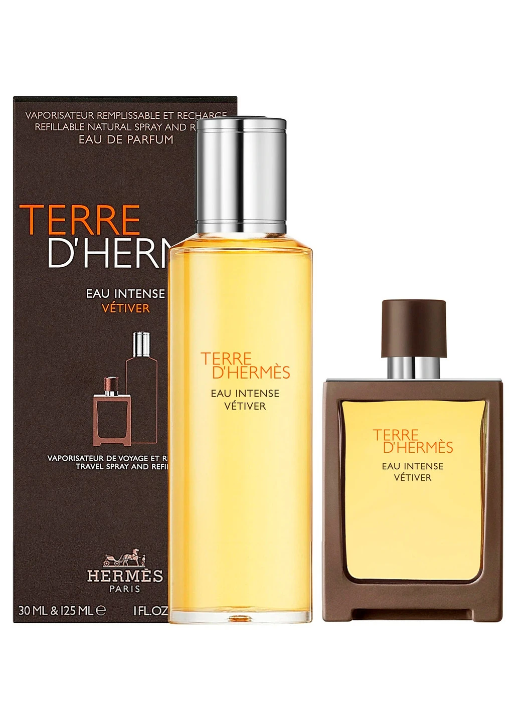 Набір (edp 30 ml + edp 125 ml) Terre D' Eau Intense Vetiver 3 шт. (30 мл+125 мл) Hermes (223081923)