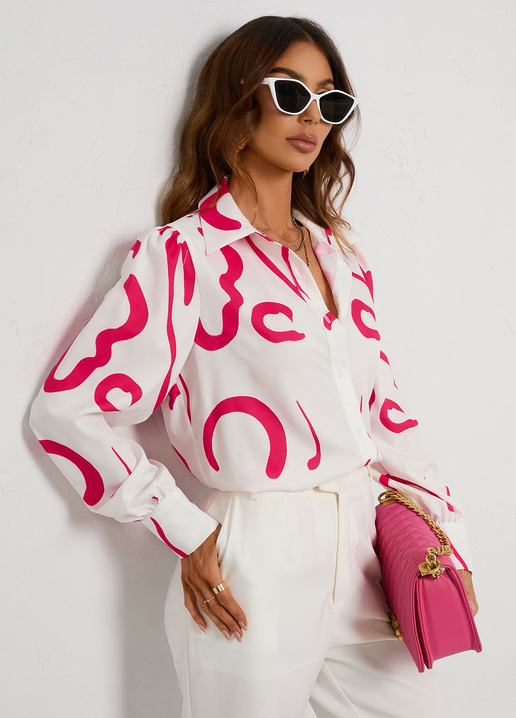 Белая блуза SHEIN