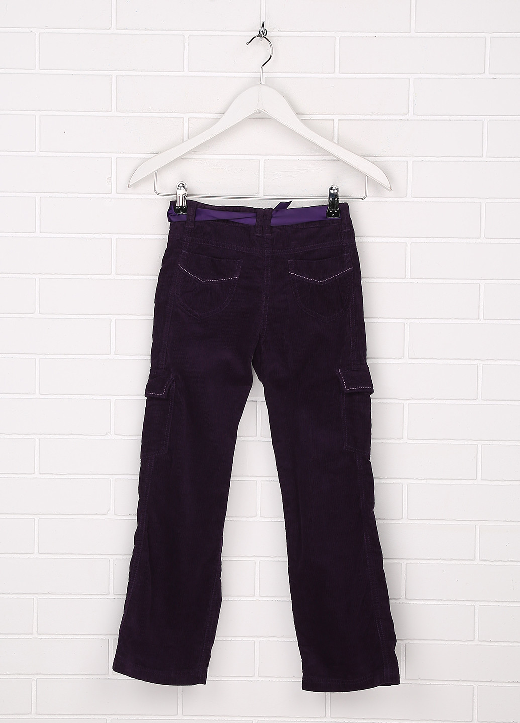 Пурпурные кэжуал демисезонные с высокой талией брюки Ice Girl