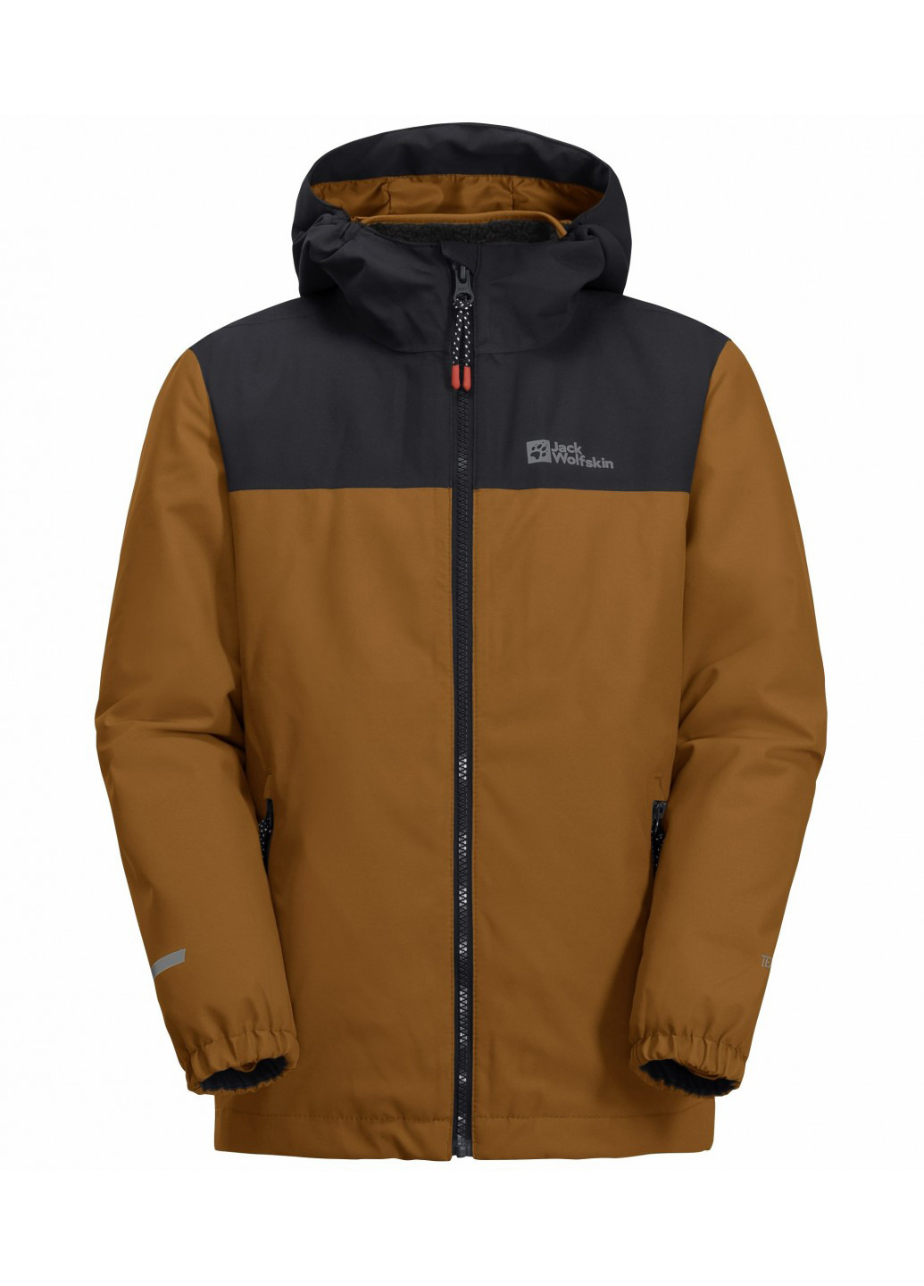 Коричневая зимняя куртка Jack Wolfskin SNOWCURL 3IN1 JACKET K