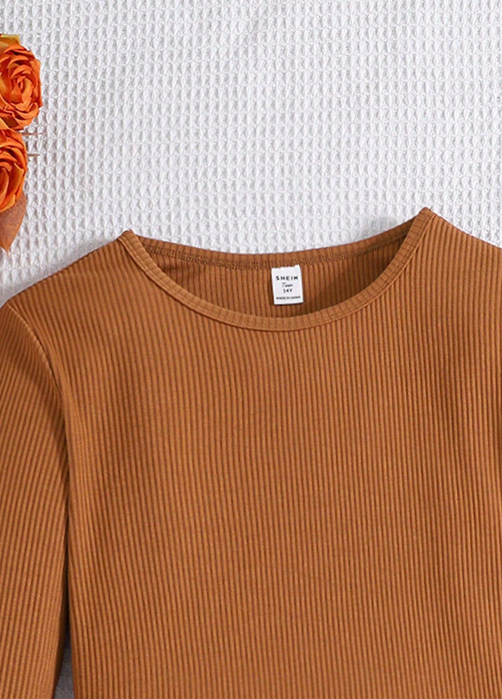 Комбінований демісезонний комплект (лонгслів, спідниця-шорти) SHEIN