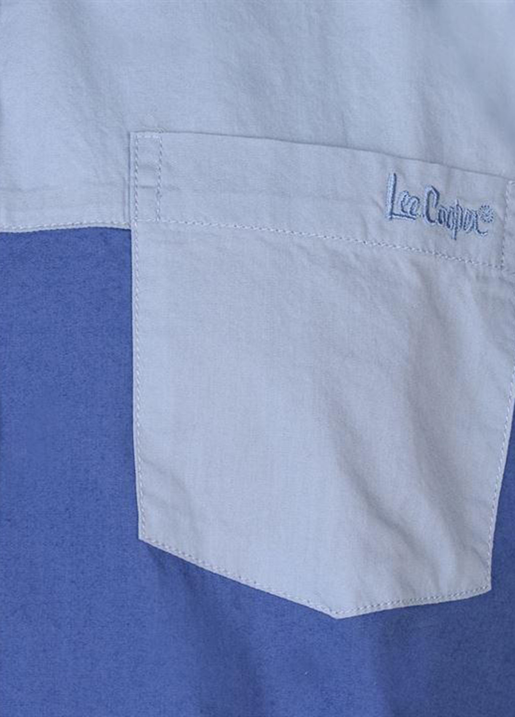 Голубой кэжуал рубашка с логотипом Lee Cooper с коротким рукавом