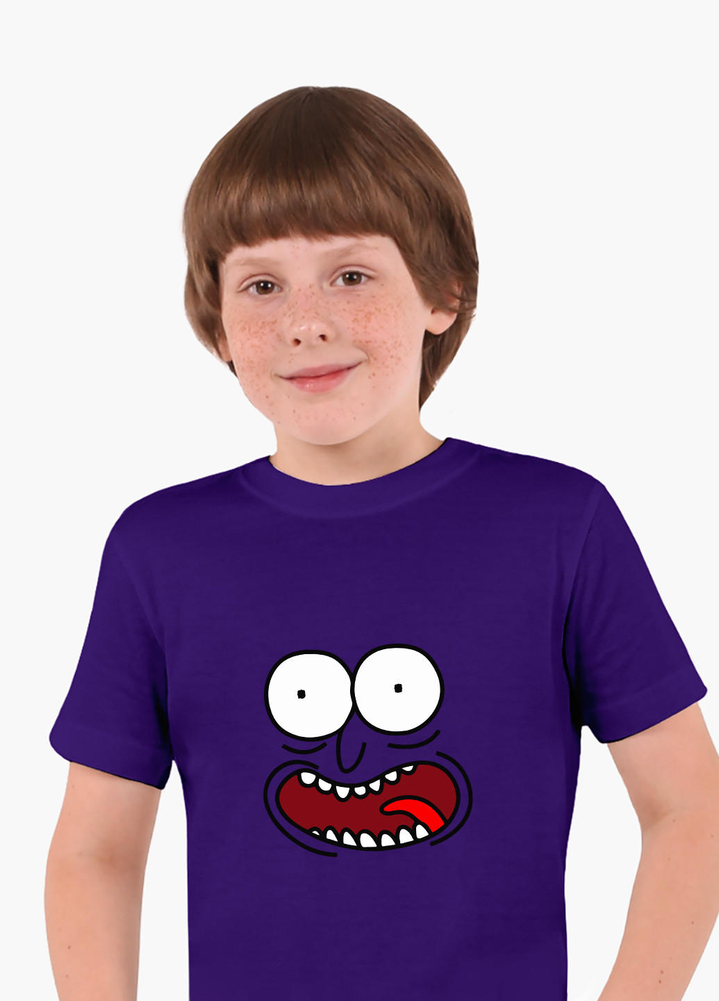 Фіолетова демісезонна футболка дитяча рік санчез рік і морті (rick sanchez rick and morty) (9224-2632) MobiPrint