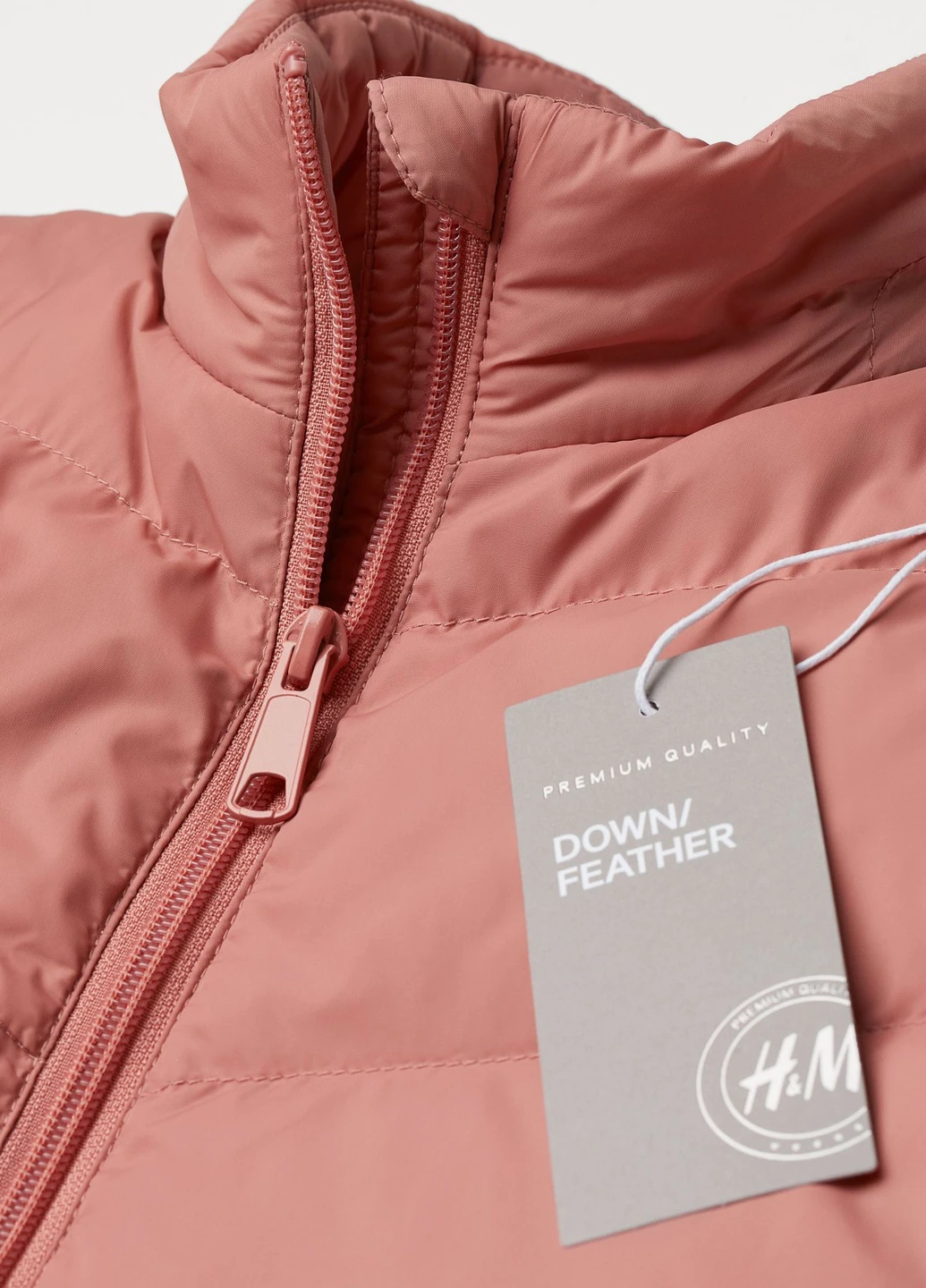 Розовая демисезонная пуховик H&M