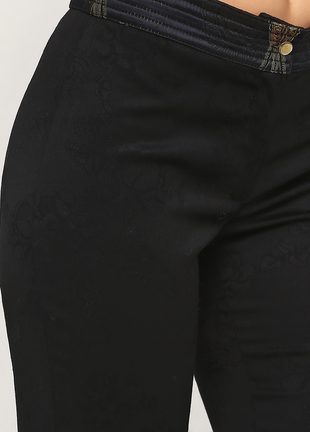 Черные кэжуал демисезонные клеш брюки Class Cavalli