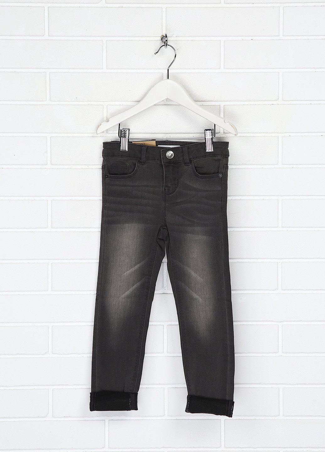 Темно-серые демисезонные скинни джинсы Kiabi